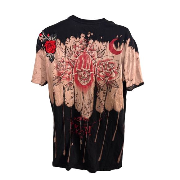 Affliction Pallbearer Black and Red T-Shirt. Size XL - Picture 3 of 6